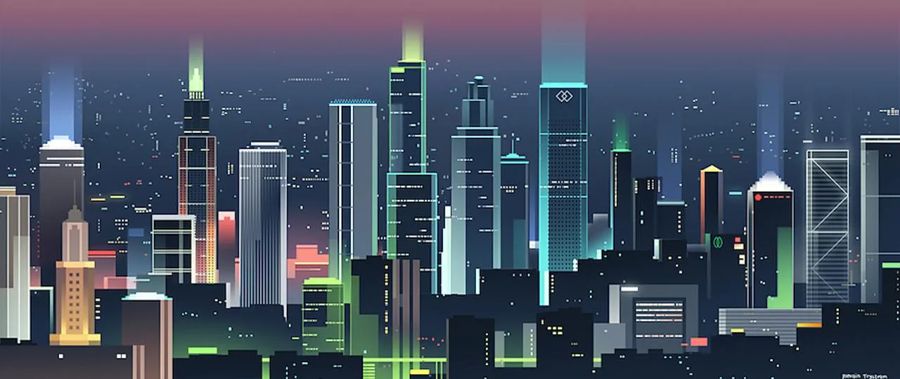 矢量环球城市风景线